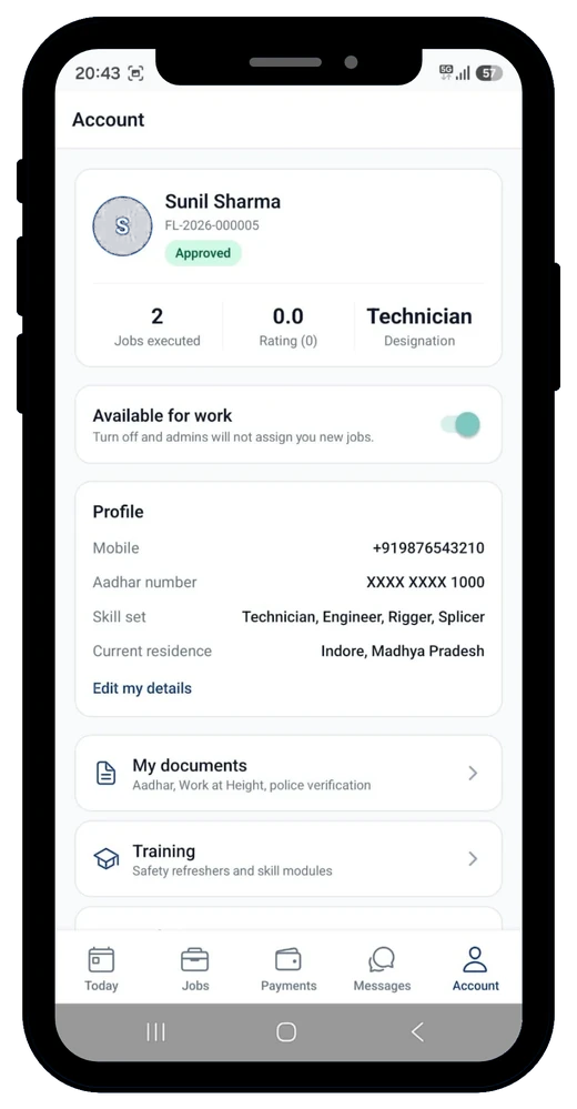 A profile admins can trust before dispatch