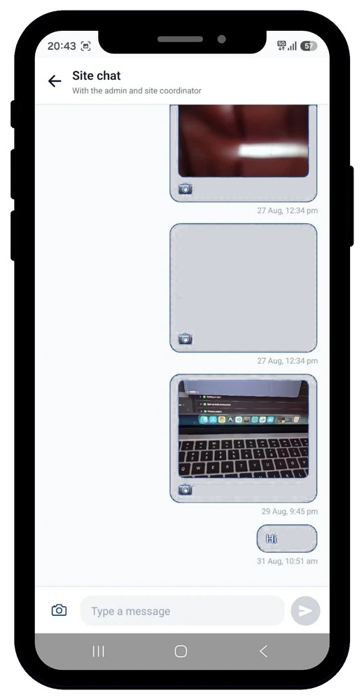 One thread per site, admin included